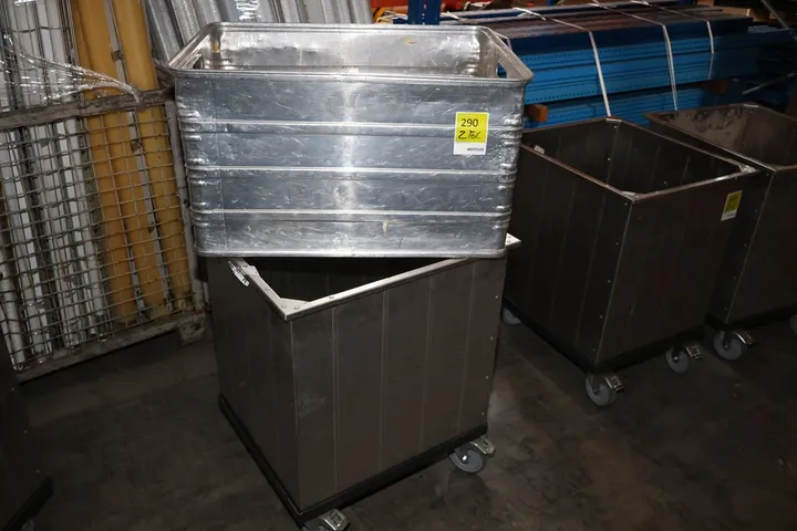 1 x Lagerkiste 1 x Fahrbare Tonne